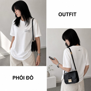 Áo Thun Oversize Nam Nữ Form Rộng Basic Unisex Cotton 100% 250GSM Tay Lỡ Local Brand Luna Rich Lazy