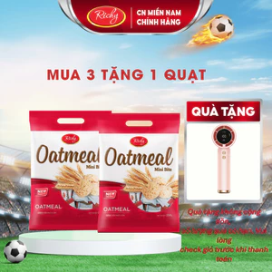 Combo 2 Bánh Yến Mạch Oatmeal Richy Vị Sữa (250g/Túi)