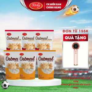 Combo 6 gói bánh yến mạch Richy vị sữa và phô mai 35g