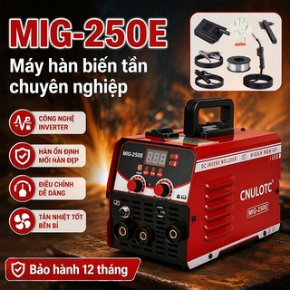 Máy Hàn Mini MIG-250E Máy Hàn Que Điện Tử Kèm Bộ Phụ Kiện Máy hàn tích hợp, bảo hành 1 năm