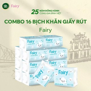 Giấy Ăn Rút Fairy Cloud 4 Lớp Mềm Mại, Bền Dai, Thấm Hút Tốt An Toàn Cho Da - Gói 300 Tờ