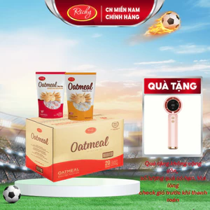 Thùng Bánh Yến Mạch Richy vị Phô Mai vị Sữa mini bite 48 gói/ thùng