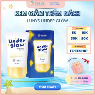 Kem Dưỡng Trắng Nách Lunys Under Glow Chính Hãng Hỗ Trợ Mờ Thâm, Khử Mùi Dùng Cho Nách Bikini Khuỷu Tay 30g