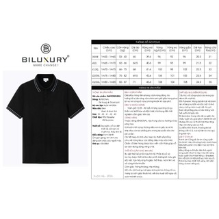 [T7_SALE 20%_HT] Áo Polo Nam Thiết Kế Hoạ Tiết 9APCT051DEN Biluxury Form SlimFit Cao Cấp Kháng Khuẩn Bền Màu