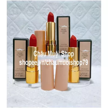 Son Thỏi Lì Mini Matte Goldie Red 25 full box - Màu Đỏ Cổ Điển Cực Xinh -1g-1 Thỏi Son