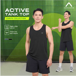 Áo ba lỗ active nam CANIFA thể thao 8TA26S002