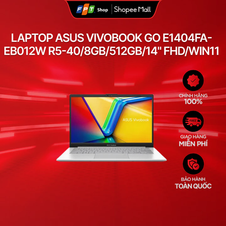 ASUS VivoBook Go E1404fa Eb012w – Ryzen 5, 8GB RAM, 512GB SSD