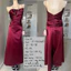 Đầm dạ hội satin đỏ rượu vang xếp li ôm dáng sang trọng 2hand