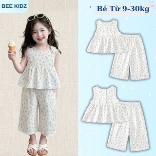 [ BST MỚI VỀ] Đồ Bộ Bé Gái, Set Bộ Bé Gái Thiết Kế Tiểu Thư Mặc Hàng Ngày Chất Liệu Thoáng Mát