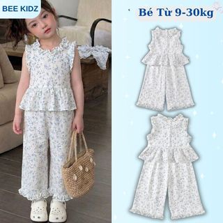 [ BST MỚI VỀ] Đồ Bộ Bé Gái, Set Bộ Bé Gái Thiết Kế Tiểu Thư Mặc Hàng Ngày Chất Liệu Thoáng Mát