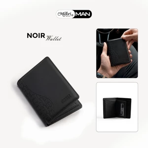 Ví Da PU Đứng NOIR Bóp Cầm Tay Nam Nữ Đựng Tiền Thẻ Nhiều Ngăn Đơn Giản | MIDORI FOR MAN