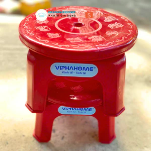 Combo 5 Ghế Ốc, Ghế Ngồi Giặt Đồ Nhựa Thấp Mặt Tròn, Hàng Đẹp - Nhựa Tốt - Hùng Home