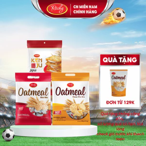 Combo " ĂN VẶT VĂN PHÒNG" bánh yến mạch Oatmeal và bánh quy hành kem dẻo Kenju Richy