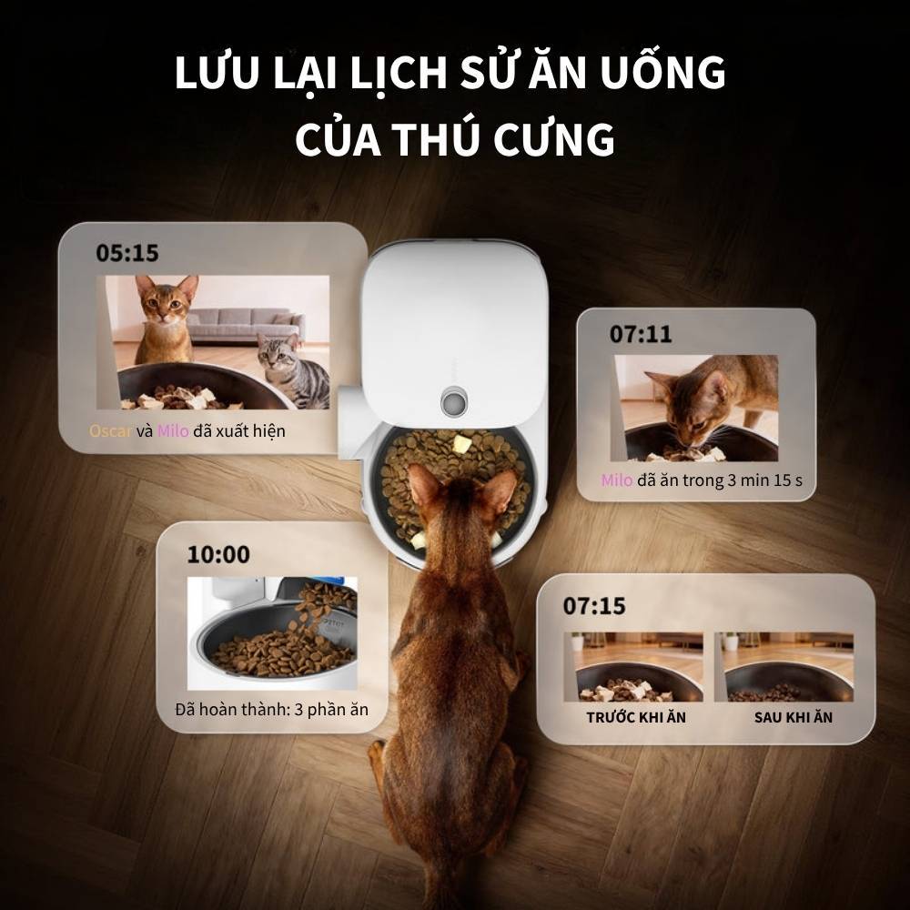 Máy Nhả Hạt Cho Chó Mèo, Máy Cho Chó Mèo Ăn Tự Động PETKIT Yumshare Solo 2 Bản Quốc Tế
