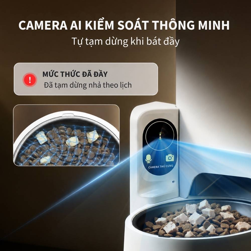 Máy Nhả Hạt Cho Chó Mèo, Máy Cho Chó Mèo Ăn Tự Động PETKIT Yumshare Solo 2 Bản Quốc Tế