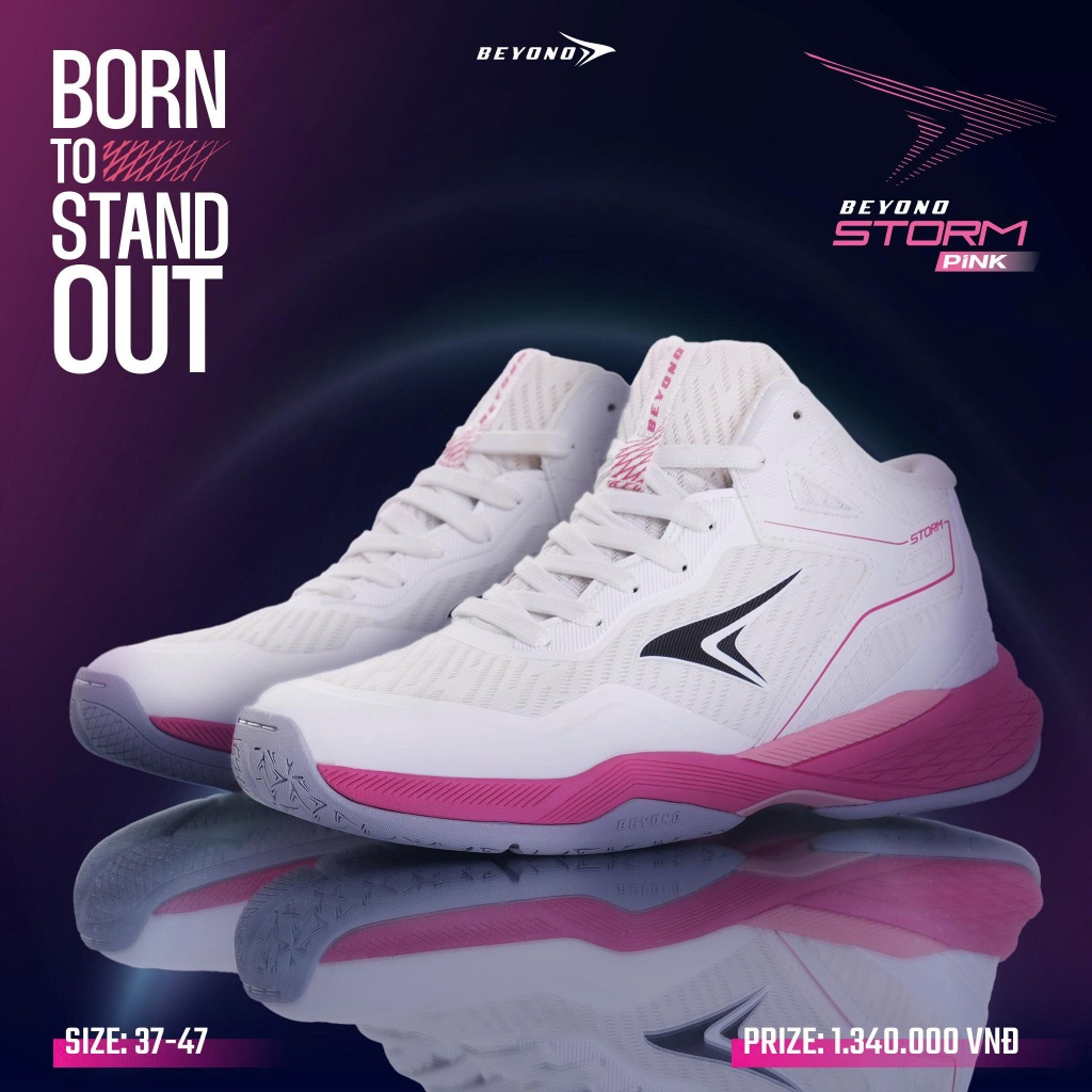 [Kèm 3 Quà] Giày Bóng Chuyền Beyono Storm Chính Hãng New 2025 Cao Cấp - Unisex - Giảm Chấn & Bám Sàn