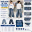 Quần Jeans Dài Bé Trai Suông Rộng Chất Bò Mềm Co Giãn Lưng Thun Thời Trang Cá Tính 6-15 Tuổi