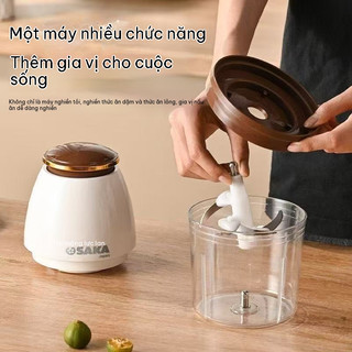 Máy xay chất lượng cao, máy xay thịt đa năng, công suất 350W, dung tích 750ml, có thể xay thịt, trái cây, rau củ.