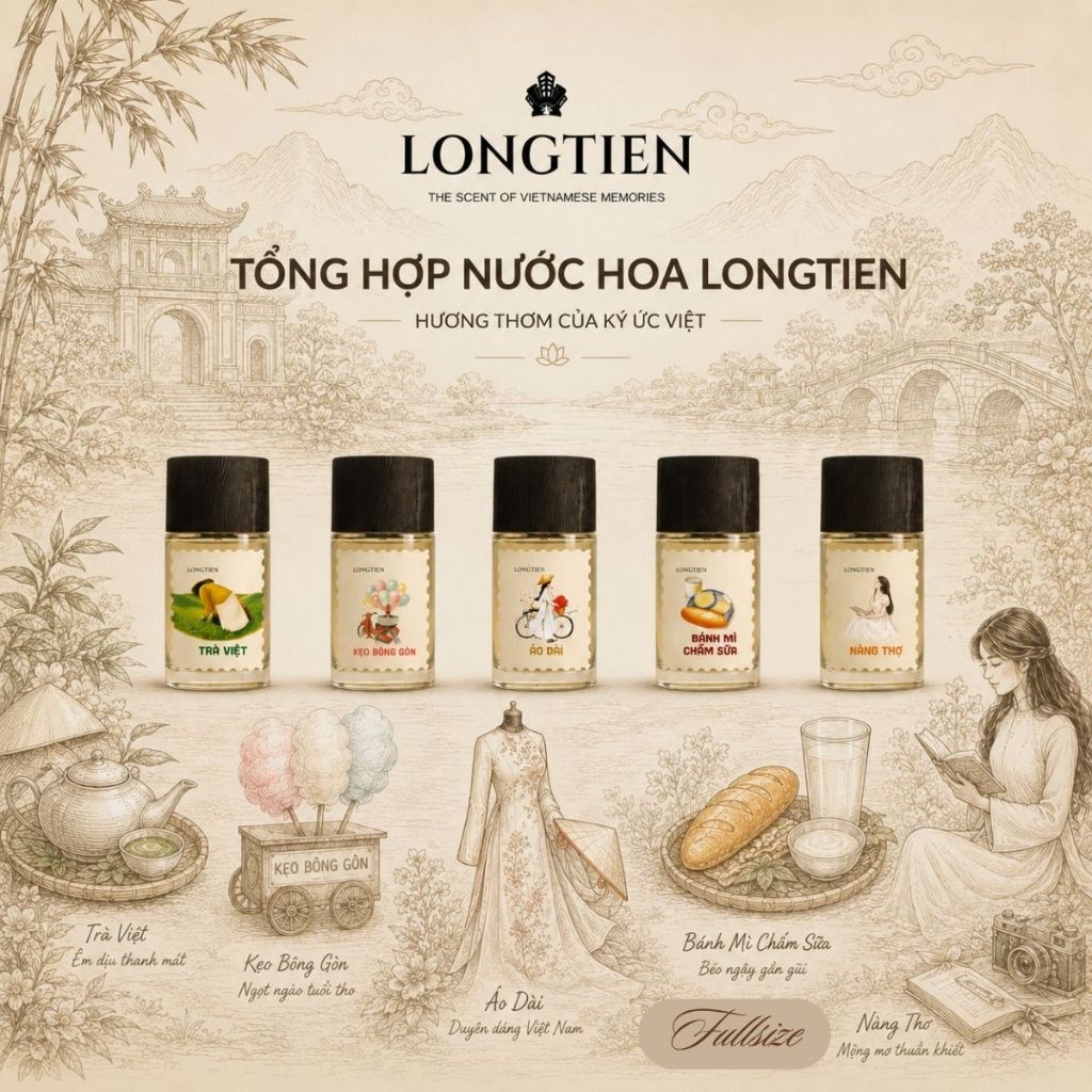 Nước hoa Fullsize 50ML LONGTIEN | Nước Hoa Unisex | Ken Perfume