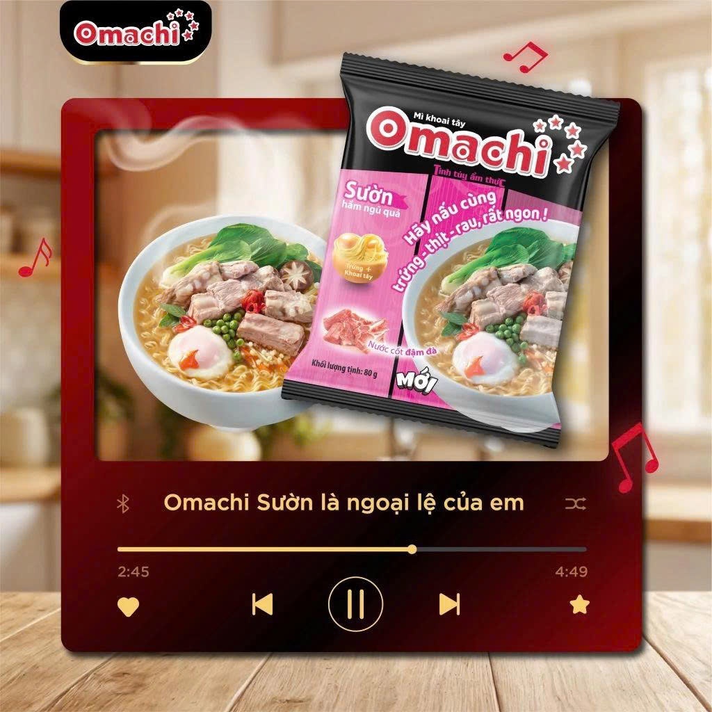 [Chính Hãng] Mì Omachi Xốt Bò Hầm Đậm Đà, Mì Khoai Tây Sợi Dai, Mì Ăn Liền Đậm Vị Cao Cấp, Thùng 30 gói