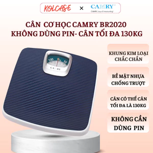 Cân Sức Khỏe Camry BR2020 – Thiết Kế Vân Sóng Chống Trượt, Cân Tối Đa 130KG