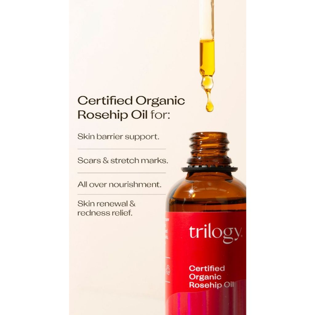 Dầu dưỡng Trilogy 45ml/Rosehip Oil hữu cơ Certified Organic 100% cold-pressed