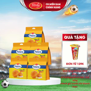Combo 5 Bánh mì hoa cúc ngàn lớp Festa Richy túi 3 bánh, HSD 35 ngày từ NSX,kH cân nhắc đặt sll