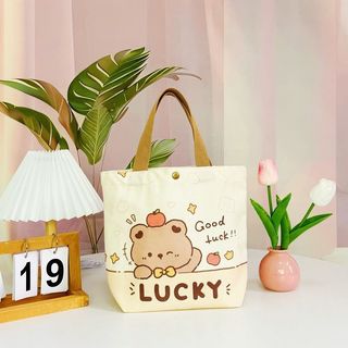 Túi Vải Canvas Họa Tiết Thú Cưng Đáng Yêu MEILI STORE