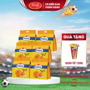 Combo 6 Bánh mì hoa cúc ngàn lớp, Bánh mì Lụa Fe'sta Richy, HSD 35 ngày từ NSX