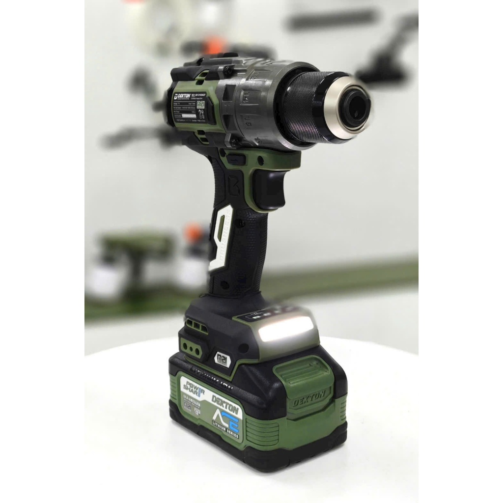 Thân Máy Khoan Pin DEKTON M21- ID13100CP / Motor Brushless / THIẾT KẾ LOGO DẠ QUANG