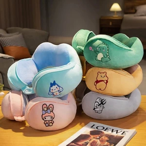 Gối đỡ cổ chống mỏi hình các nhân vật cute tiện lợi đi tàu xe MUN STORE GOISAN128