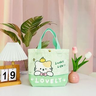 Túi Vải Canvas Thời Trang Hoạt Hình Nhật Bản Dễ Thương MEILI STORE