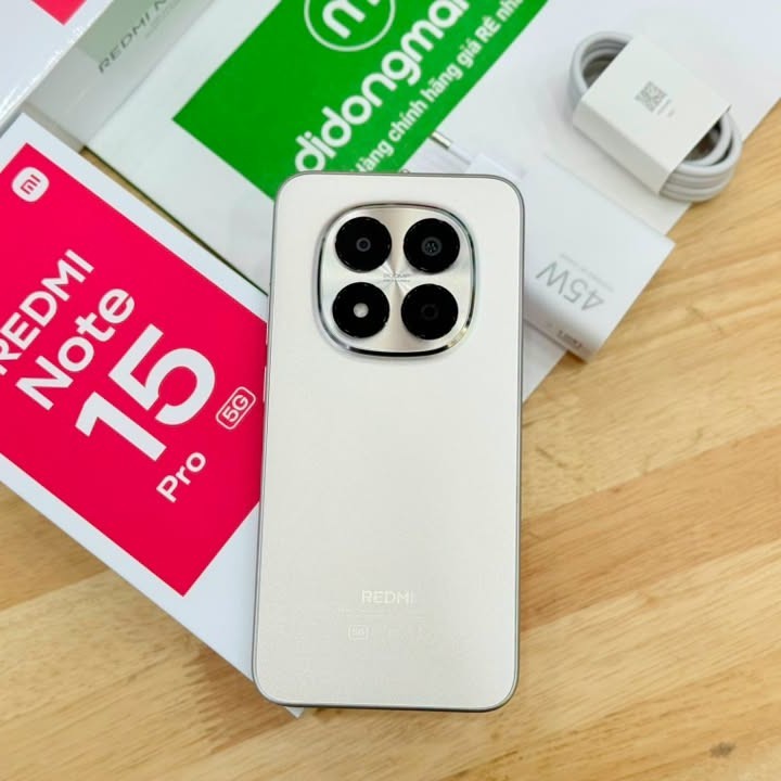Điện thoại Xiaomi Redmi Note 15 Pro 5G (8G/256G - 12G/256G) Chính Hãng | Pin 6580mAh | Bảo hành toàn quốc