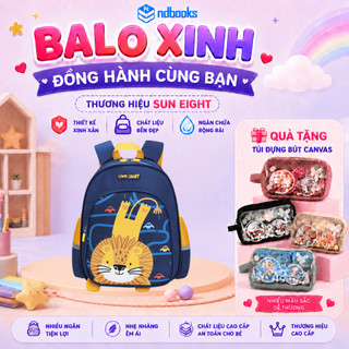 Balo mẫu giáo Sư Tử,  Balo đeo vai siêu nhẹ cho học sinh 22063 - SUN EIGHT (KT 30.5x23.5x12.5cm)