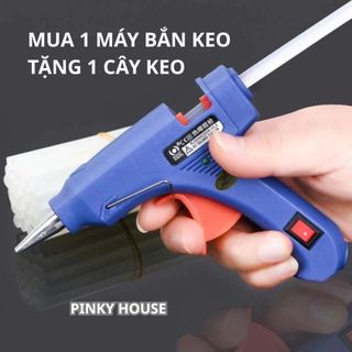 MÁY BẮN KEO SÚNG BẮN KEO NẾN SILICON 20W 60W TO NHỎ LOẠI THƯỜNG CÓ CÔNG TẮC KEO NẾN DÙNG DÁN GỖ VẢI NỈ GIẤY HANDMADE DIY