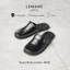 RM02.2 - Giày Sục da bò Round Mules LEMANS, đế cao su có mùi thơm, thiết kế quai điều chỉnh trẻ trung, Bảo hành 12 tháng
