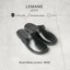 RM02.2 - Giày Sục da bò Round Mules LEMANS, đế cao su có mùi thơm, thiết kế quai điều chỉnh trẻ trung, Bảo hành 12 tháng