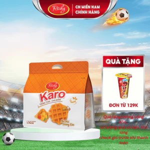 Bánh Richy KARO trứng tươi chà bông (Gà/ Phô Mai/ Sữa), HSD 45-90 ngày