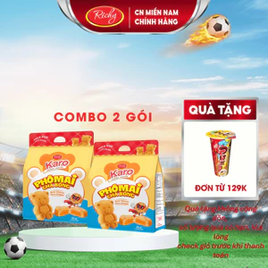 Combo 2-3 bịch Bánh Karo Gấu nhân phô mai béo ngậy, HSD 45 ngày - cân nhắc khi đặt SLL