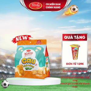 Karo chà bông gấu Richy (5 bánh/bịch) VỊ MỚI