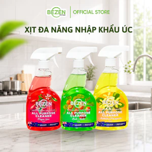 Xịt Tẩy Vệ Sinh Đa Năng BEZEN Nhập Khẩu Úc 720ml - Làm Sạch Đa Bề Mặt, An Toàn Lành Tính, Khử Mùi