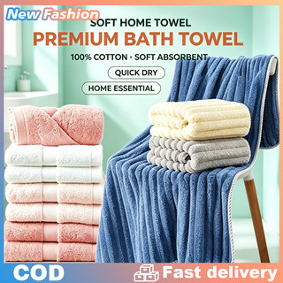 4 Màu Khăn Tắm Khăn Gội Khăn Mặt Sợi Cotton Mềm Mịn Thấm Hút Tốt Siêu Mềm Mịn Siêu Bền