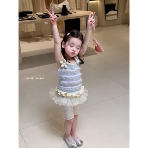 CANDI MIMI Áo hai dây đính cườm ngang - NL6775