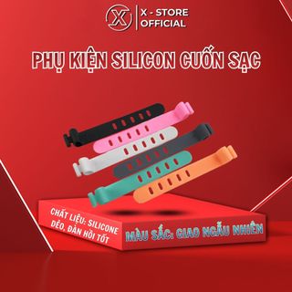 Dây buộc chống rối dây sạc, tai nghe, phụ kiện silicone nhỏ gọn, chống thất lạc, dây buộc chống rối siêu tiện lợi SCCS