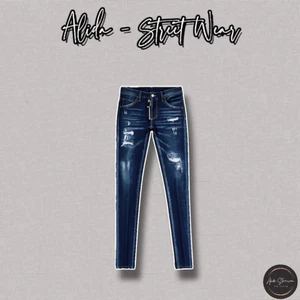 ⚡️[Hight Quality] Quần Jeans Nam D1S B1kef Denim Pants - Điểm Nhấn Khóa Lệch Phối Màu Cao Cấp
