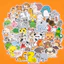 Combo 50 Nhãn Dán Sticker Hình Con Voi, động Vật Ngộ Nghĩnh Cute Trang Trí Máy Tính, điện Thoại, Bìa Sách