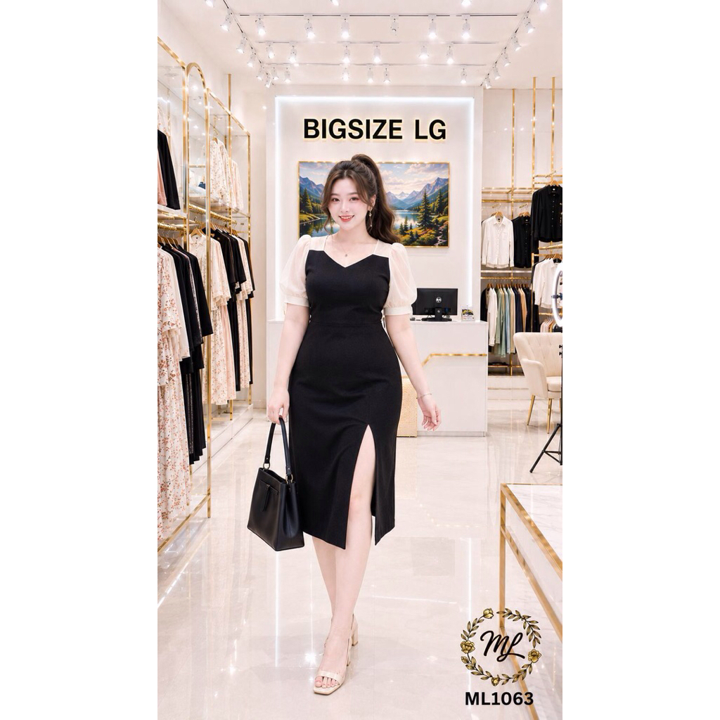 ĐẦM BIGSIZE ML1063 – THANH LỊCH, TÔN DÁNG, CHE KHUYẾT ĐIỂM HOÀN HẢO