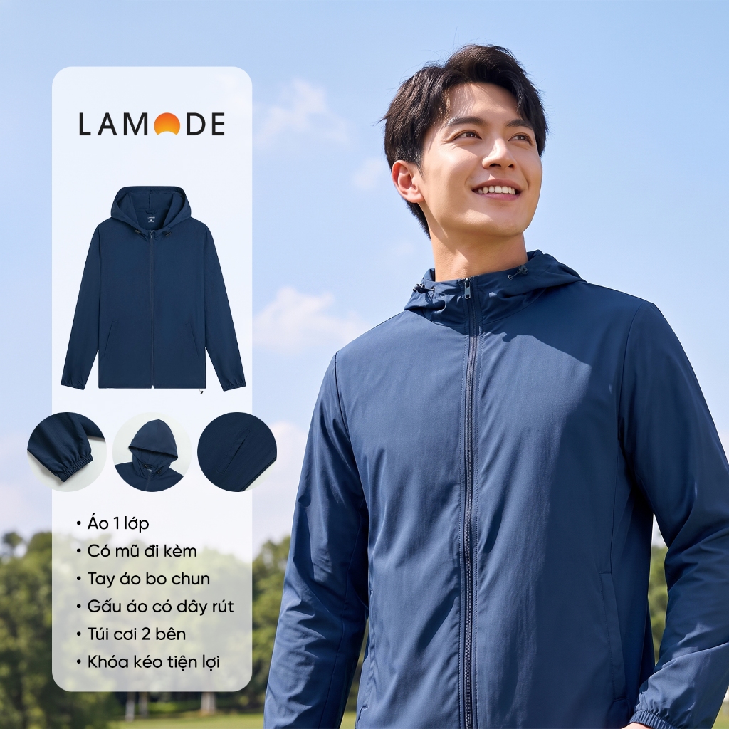 LAMODE Áo Khoác Đi Nắng Nam Lamode Regular Fit LJK003BZ