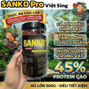Hủ 500gram SanKo Pro Thức Ăn Giúp Cá Cảnh Mau Lên Màu Đẹp, Mau Lớn Nhanh, Nhiều Dinh Dưỡng (Việt Sing)