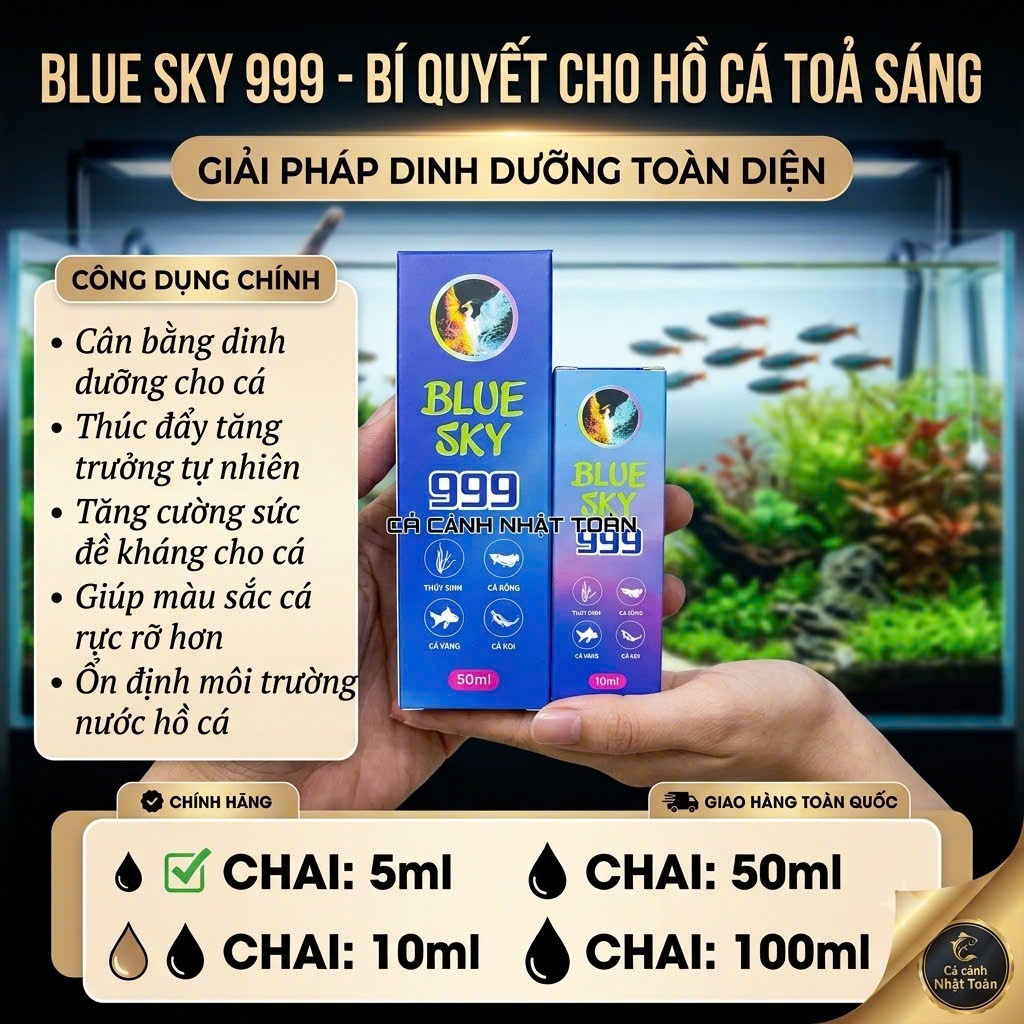 BLUE SKY 999 CHUYÊN CÁC VẤN ĐỀ NẤM TRÊN CÁ CẢNH 5ML